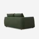 Geert 3 personers sofa stof grøn med træ fødder 196x93x84 cm til stuen Egenskaber