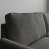 Folkerd 3 personers sofa stof med sorte metal fødder 188x81x73cm stuen Mål