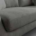 Folkerd 3 personers sofa stof med sorte metal fødder 188x81x73cm stuen Køb
