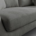 Sofa 3 pers. moderne nordisk stil essentiel gråt stof Folkerd.