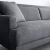 Egbert 3 personers sofa stof med sorte metal fødder 200x85x76 cm stue Pris