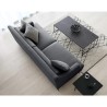 Egbert 3 personers sofa stof med sorte metal fødder 200x85x76 cm stue Omkostninger