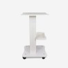 Pageboy hvid rullebord 35x35x70 cm med hylde til frisør skønhedsklinik Udsalg