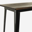 Catal højt bord i industriel stil 120x60 af træ og metal Valgfri