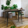 Spisebord køkken industriel stil 120x60 træ metal Catal