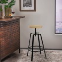 Højbord skammel industriel stil bar køkken metal drejelig bolte Disk
