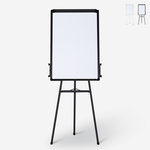 Cletus M opslagstavle 90x60 cm whiteboard flipover tavle med stativ Kampagne