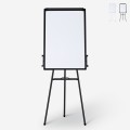 Cletus M opslagstavle 90x60 cm whiteboard flipover tavle med stativ Kampagne