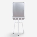 Cletus L opslagstavle 100x70 cm whiteboard flipover tavle med stativ Mængderabat