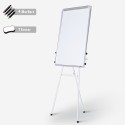Cletus L opslagstavle 100x70 cm whiteboard flipover tavle med stativ Udsalg