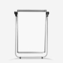 Oppen foldbar opslagstavle 100x70 cm 2 sidet whiteboard flipover tavle Mængderabat