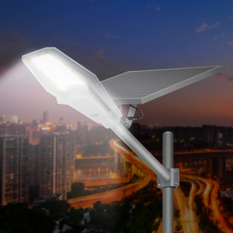 Runner solcelle gadelampe armatur LED 60 W 6000 lumen lyssensor Kampagne