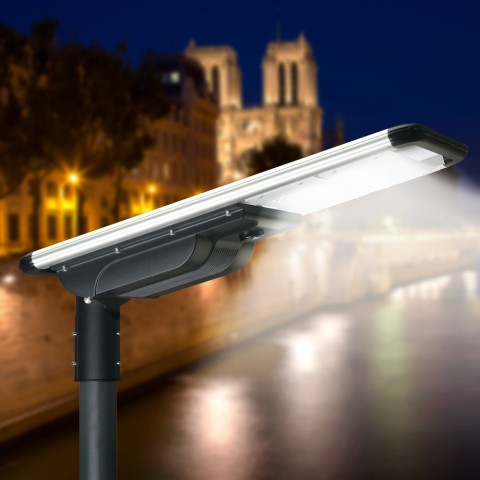 Colter M solcelle lampe armatur LED gadelys 5000 lm bevægelsessensor Kampagne