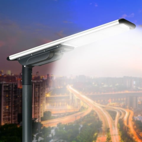 Colter L solcelle lampe armatur LED gadelys 7200 lm bevægelsessensor Kampagne