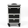 Cygnus professionel makeup kuffert trolley sort med 1 rum og 2 skuffer Rabatter