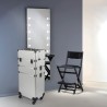 Sirius makeup trolley kufferten aluminium med 4 hjul til rejser På Tilbud