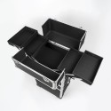Aldeb make up kuffert trolley sort modulær 3 lag med 4 hjul Egenskaber