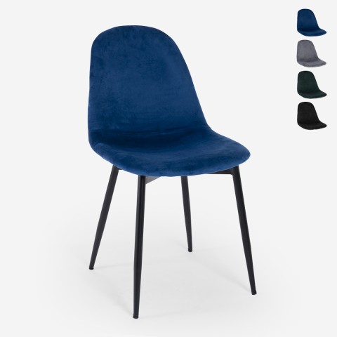 Lozan moderne stol i fløjl til spisestue køkken og restaurant  Kampagne