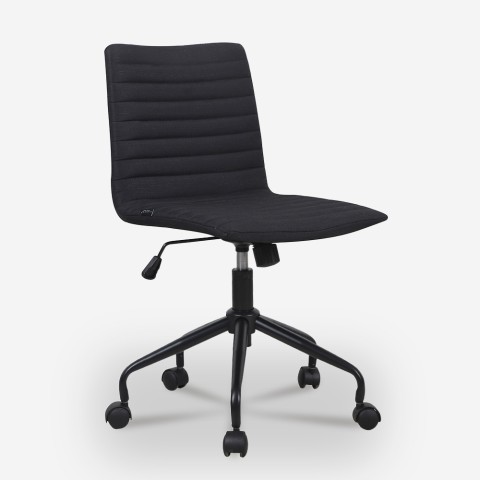 Zolder Dark sort kontorstol ergonomisk stof til kontor og skrivebord Kampagne