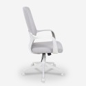 Boavista grå hvid høj kontorstol ergonomisk gamer stol til kontor Tilbud