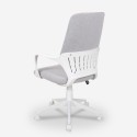 Boavista grå hvid høj kontorstol ergonomisk gamer stol til kontor Udsalg