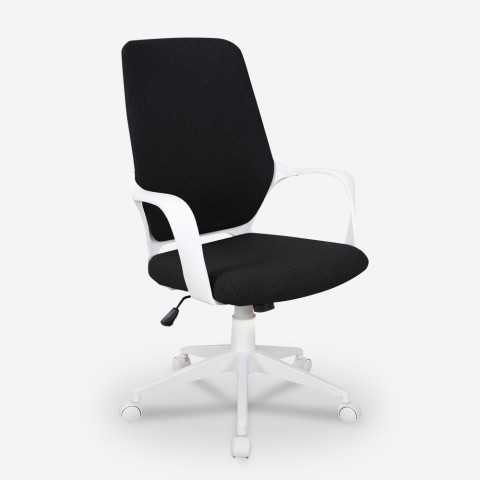 Boavista Dark sort hvid høj kontorstol ergonomisk gamerstol til kontor Kampagne