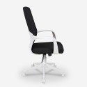 Boavista Dark sort hvid høj kontorstol ergonomisk gamerstol til kontor Tilbud