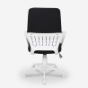 Boavista Dark sort hvid høj kontorstol ergonomisk gamerstol til kontor Rabatter