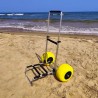 Ariel sækkevogn foldbar trækvogn med 2 store hjul til strand have Mængderabat