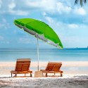 Portofino XL stor strand parasol med UPF 158+ UV-beskyttelse med tilt Omkostninger