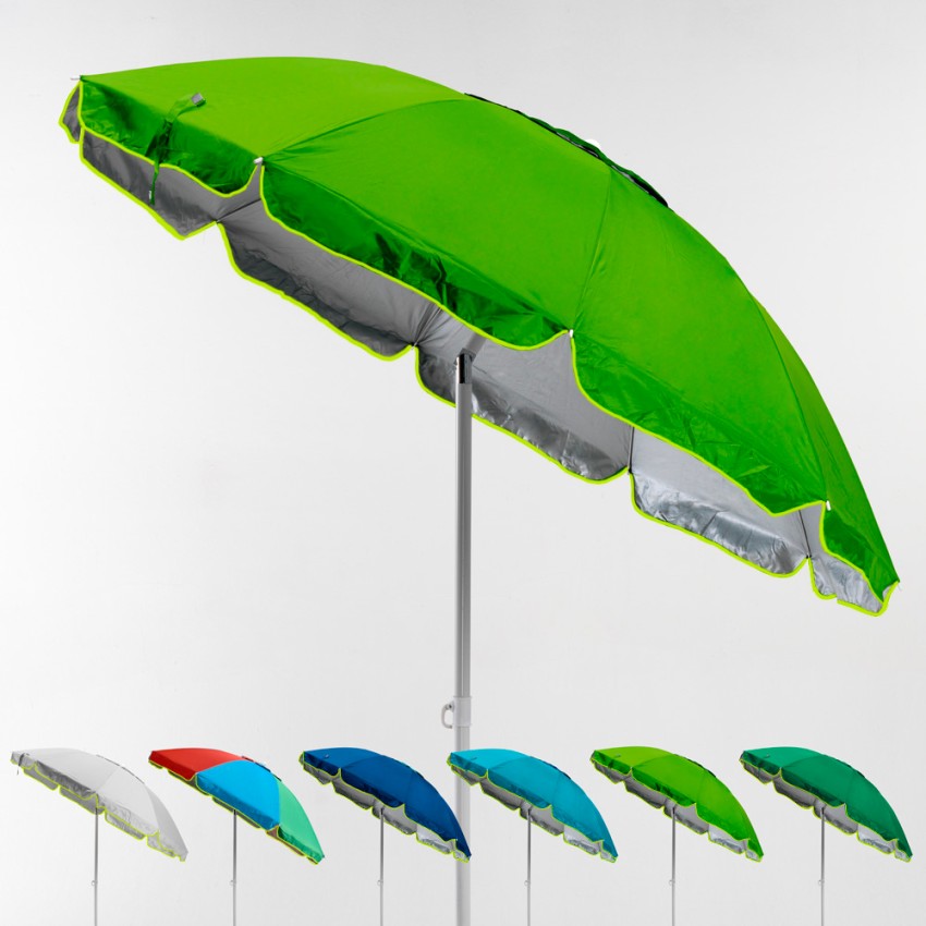 Portofino XL stor strand parasol med UPF 158+ UV-beskyttelse med tilt Udvalg