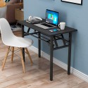 Foldesk Plus lille 120x60cm sammenklappelig skrivebord i sort hvid Tilbud