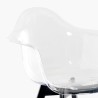 Arinor moderne gennemsigtig polycarbonat stol med træben Omkostninger