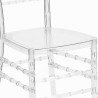 Chiavarina Crystal gennemsigtige spisebordsstol stabelbar polycarbonat Rabatter