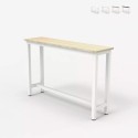 Welcome light lille entrébordet bordplade 120x40cm med hvid metal stel Mængderabat