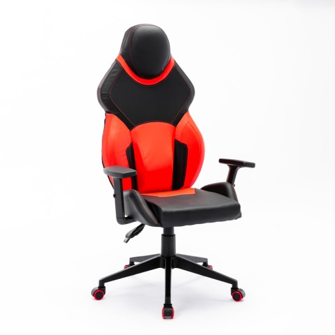 Portimao Fire kontorstol gamer stol ergonomisk tilbagelænet kunstlæder Kampagne