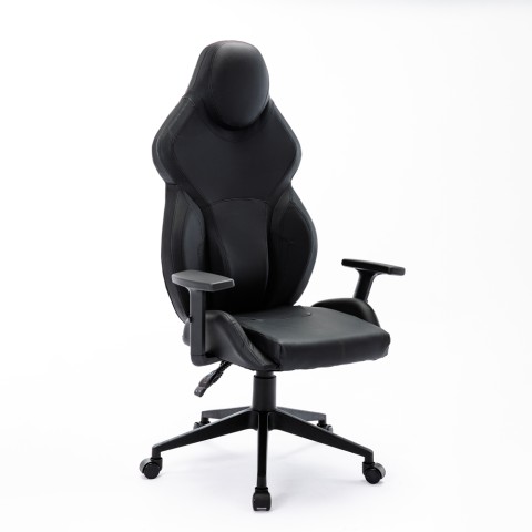 Portimao kontorstol gamer stol ergonomisk tilbagelænet ryglæn kunstlæder Kampagne