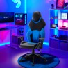 Portimao Sky kontorstol gamer stol ergonomisk tilbagelænet kunstlæder På Tilbud