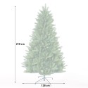 Melk 210 cm kunstigt juletræ plastik traditionelt grøn med fod Rabatter