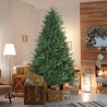 Kunstige juletræer i 240 cm højde i traditionel falsk grøn farve fra Bever På Tilbud