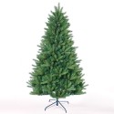 Bever 240 cm kunstigt juletræ plastik traditionel grøn med fod Udsalg