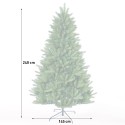 Bever 240 cm kunstigt juletræ plastik traditionel grøn med fod Rabatter