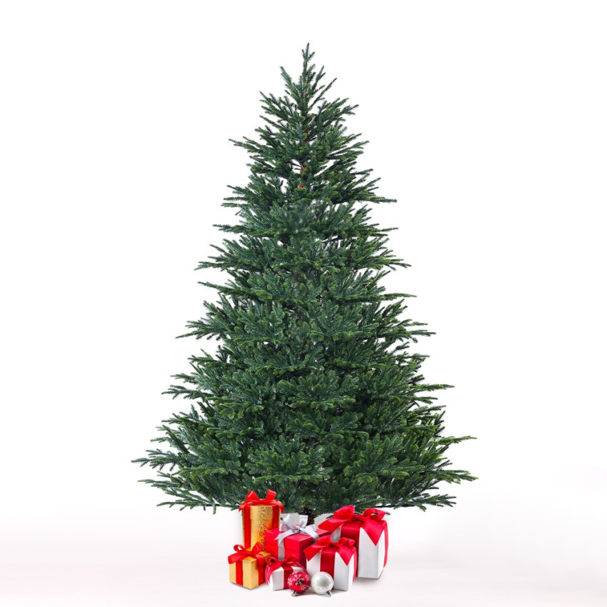 Grimentz 180 cm kunstigt juletræ plastik traditionel grøn med fod Kampagne