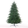 Bern 210 cm kunstigt juletræ plastik traditionel grøn med fod Udsalg