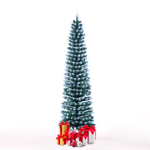 Kunstig slank juletræ 180cm snedækket grøn Mikkeli Kampagne