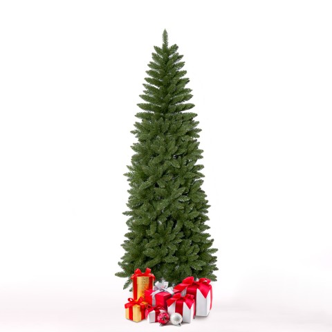 Juletræ 210 cm højt, grønt faux-artificielt, klassisk Fauske. Kampagne