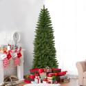 Fauske 210 cm kunstigt juletræ plastik klasisk grønt med fod På Tilbud