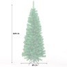 Arvika 240 cm kunstigt juletræ plastik fyldig grøn med fod Udsalg