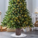 Base til kunstigt juletræ med faux træstamme 35x38cm Drammen På Tilbud
