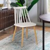 Toutou designer spisebordsstol polypropylen metal ben til stue køkken Mængderabat